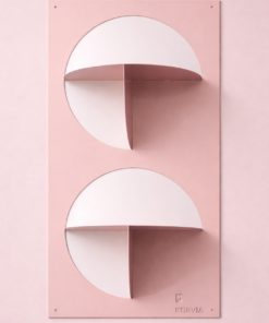 KORVIA Layered Round Shelf